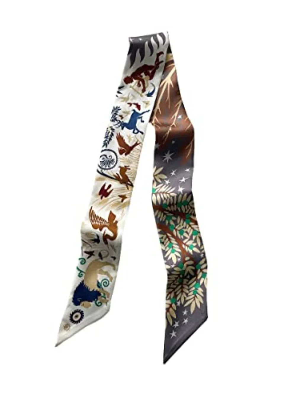 100% Mulberry Silk Scarf Head Hair Ribbon Handbag Wrap Tie Neckerchief